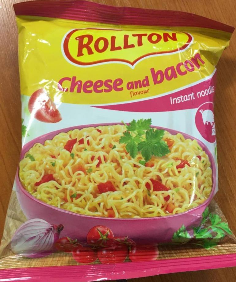 Fotografie - Instant noodles cheese nad bacon Rollton
