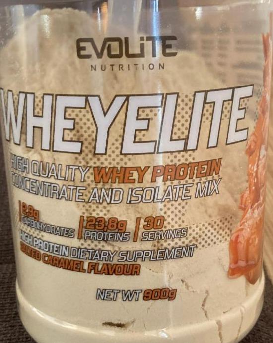 Fotografie - Wheyelite protein Salted caramel Evolite Nutrition