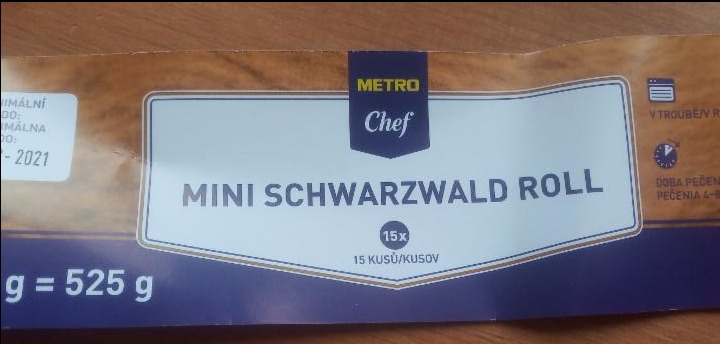 Fotografie - Mini Schwarzwald Roll Metro Chef