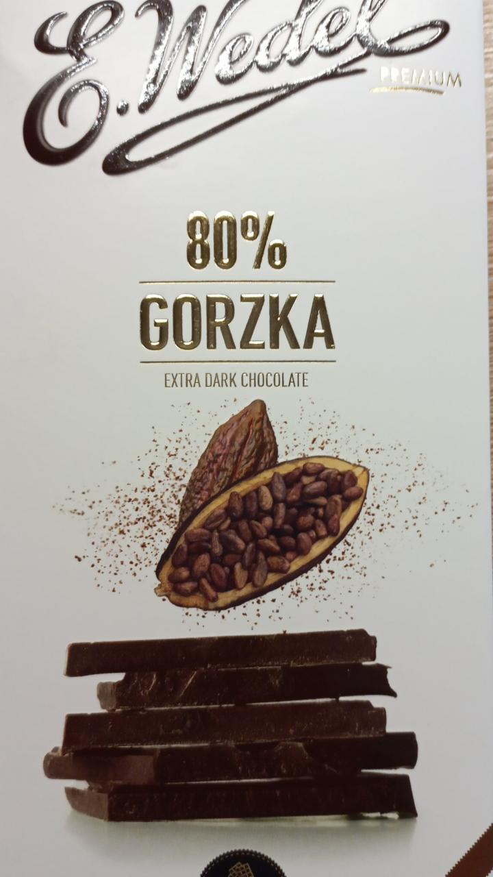 Fotografie - 80% Gorzka Extra Dark Chocolate E.Wedel
