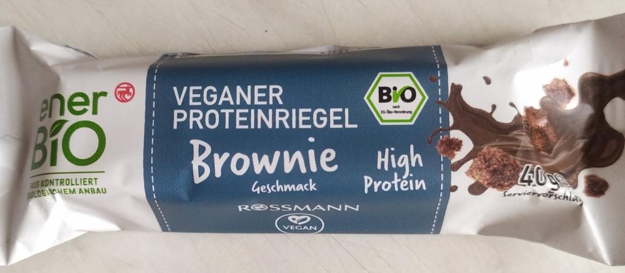 Fotografie - Veganer Protein Riegel Brownie EnerBio
