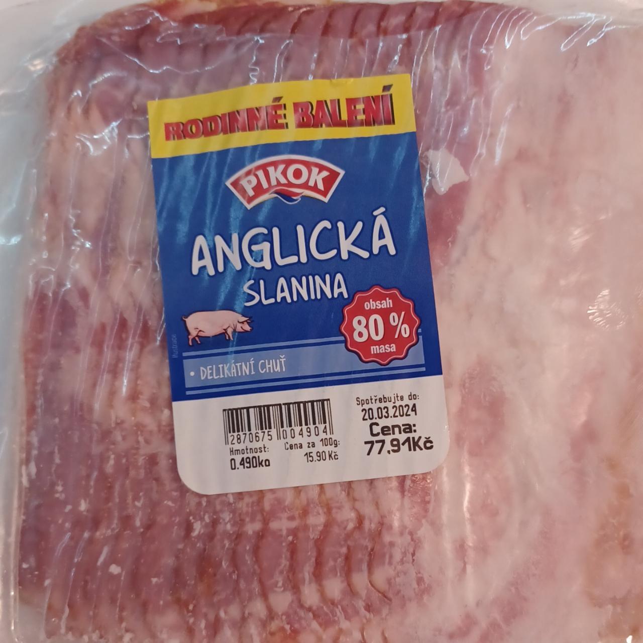 Fotografie - anglická slanina 80% Pikok
