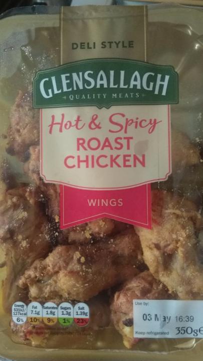 Fotografie - Hot & Spicy Roast Chicken Wings Glensallagh