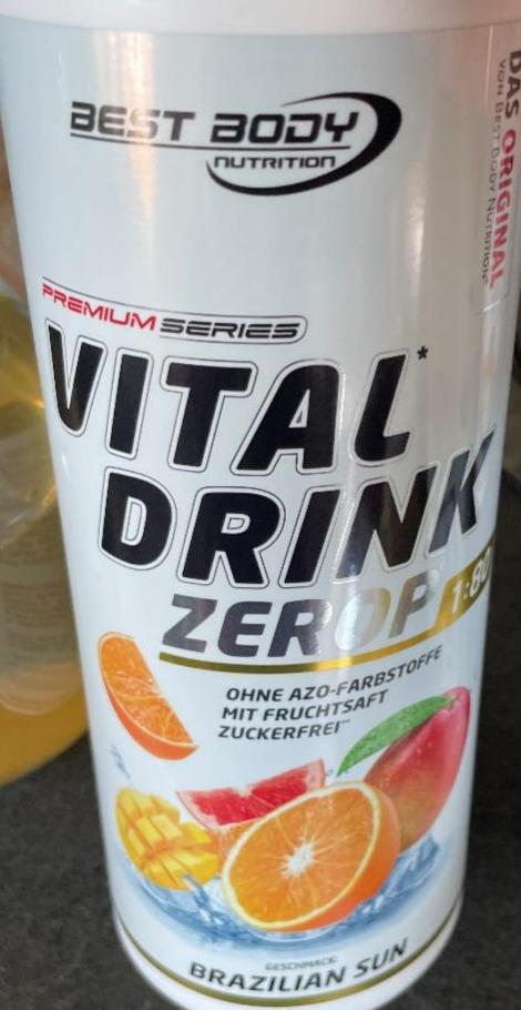 Fotografie - Vital drink Zerop Brazilian sun Best Body Nutrition