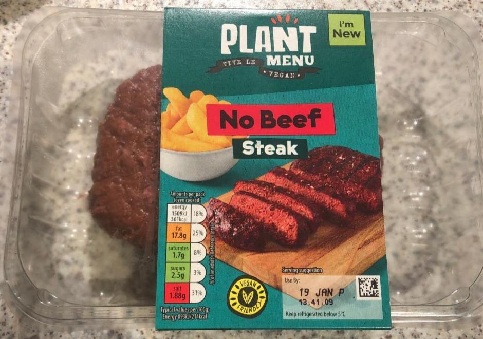 Fotografie - No Beef Steak Plant Menu
