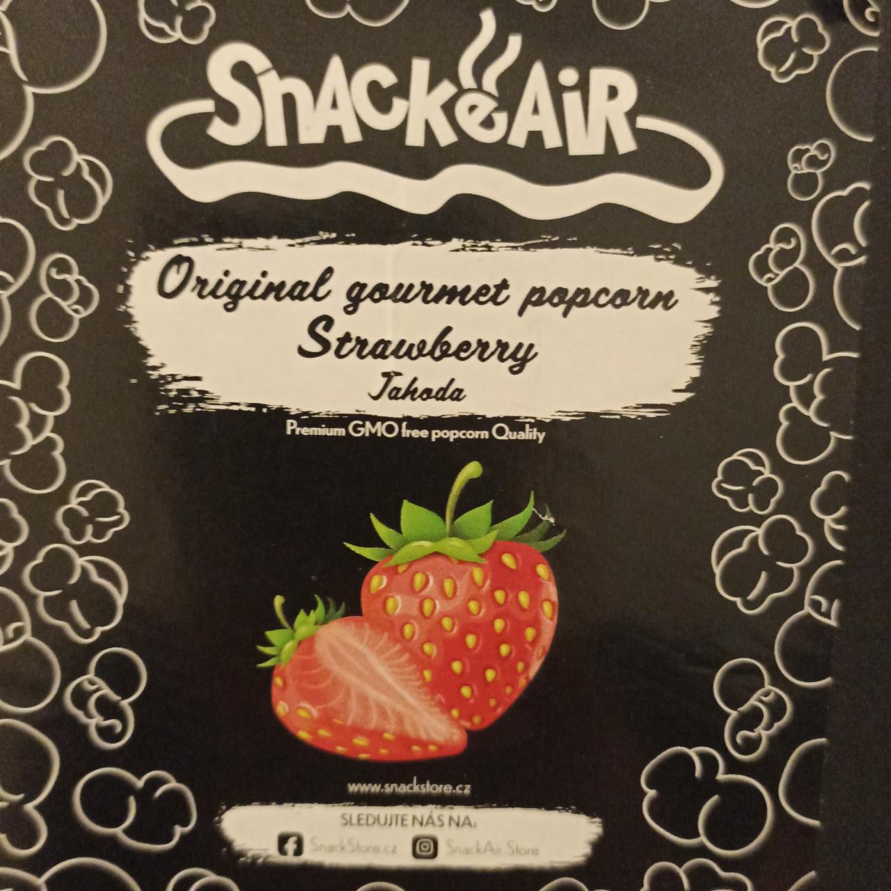 Fotografie - Original gourmet popcorn Strawberry Jahoda SnackeAir
