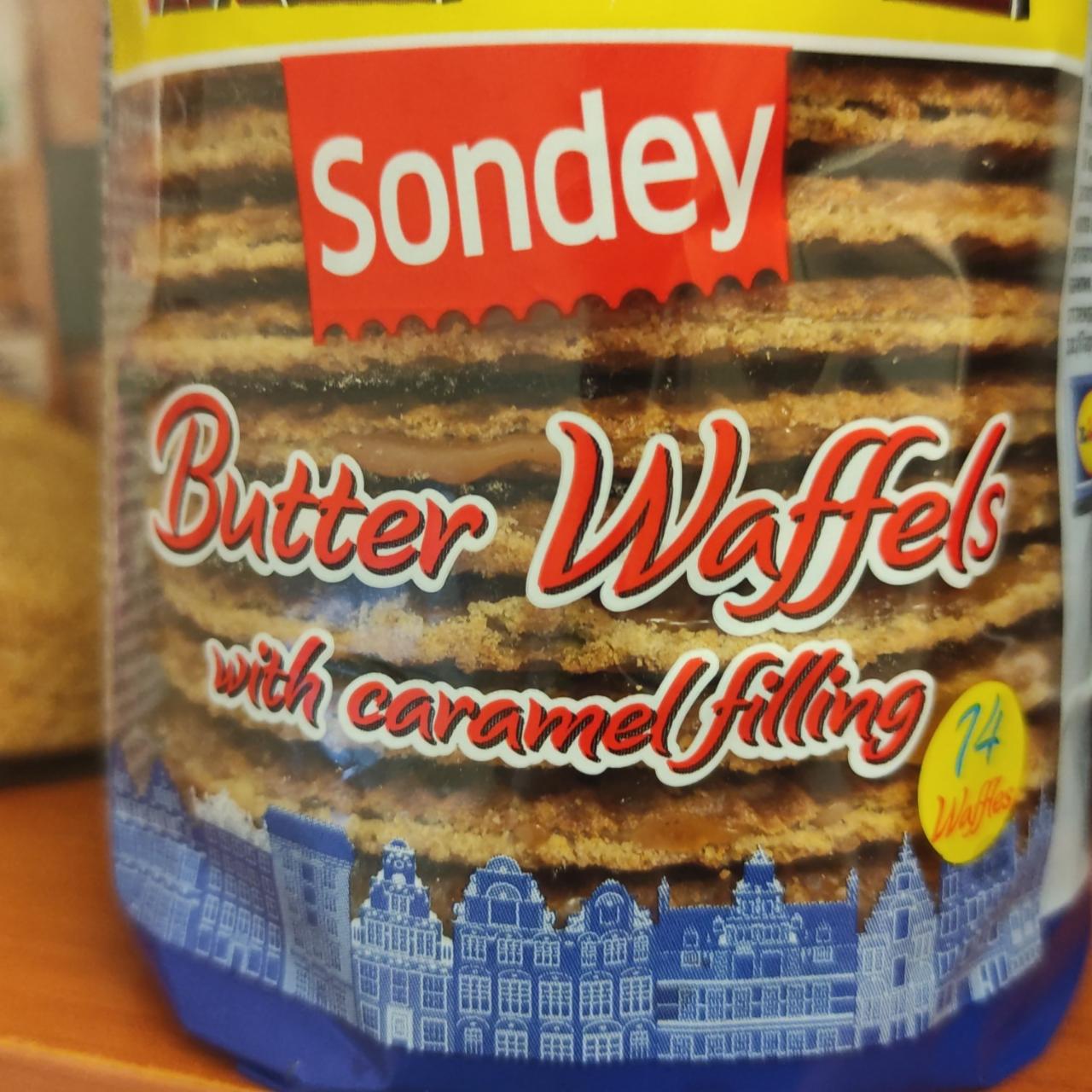 Fotografie - Butter Waffels with caramel filling Sondey