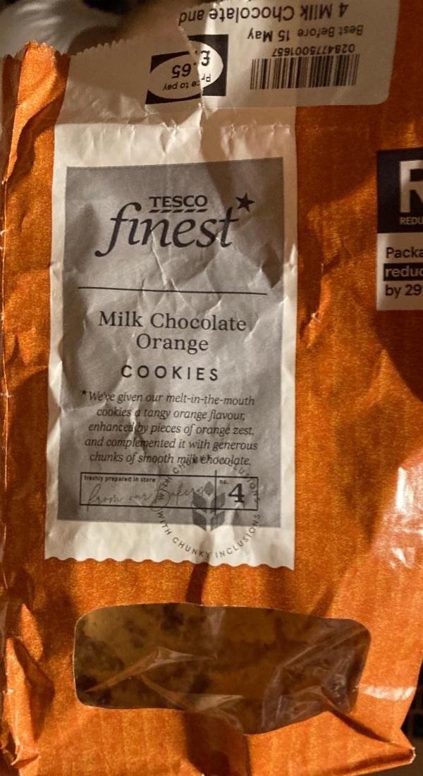 Fotografie - Milk chocolate orange cookies Tesco