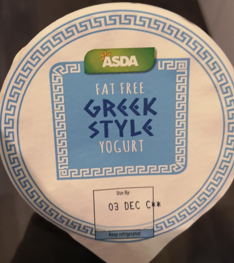 Fotografie - Greek Style Fat Free Yogurt Asda