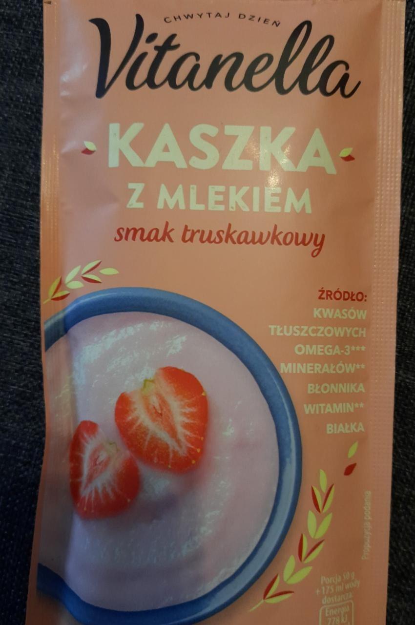 Fotografie - Kaszka z mlekiem smak truskawkowy Vitanella