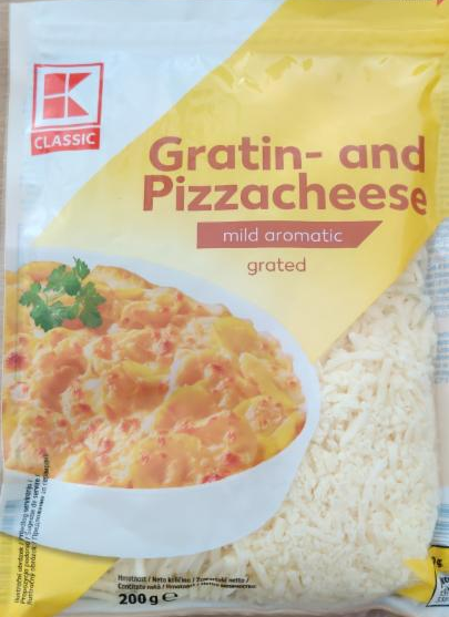 Fotografie - Gratin and Pizzachesse mild aromatic grated K-Classic