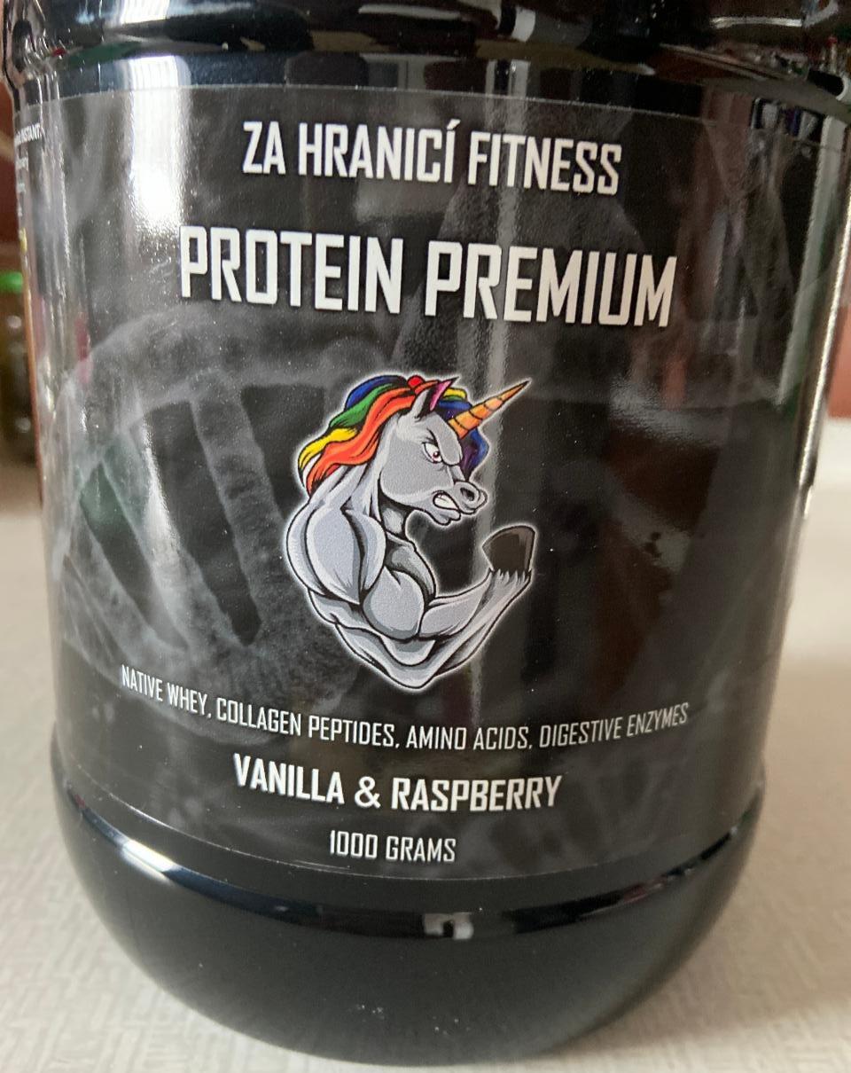 Fotografie - Protein Premium Vanilla & Raspberry Za hranicí fitness