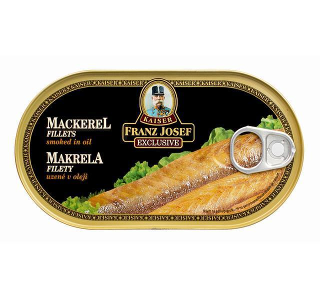 Fotografie - Makrela uzené filety v oleji Kaiser Franz Josef exclusive