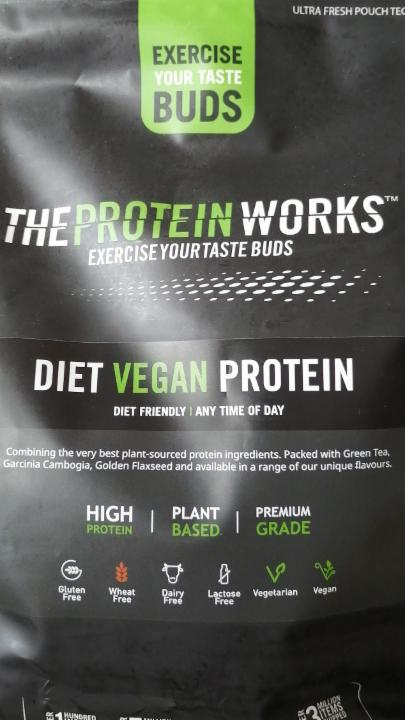 Fotografie - The protein works Diet vegan protein chocolate silk