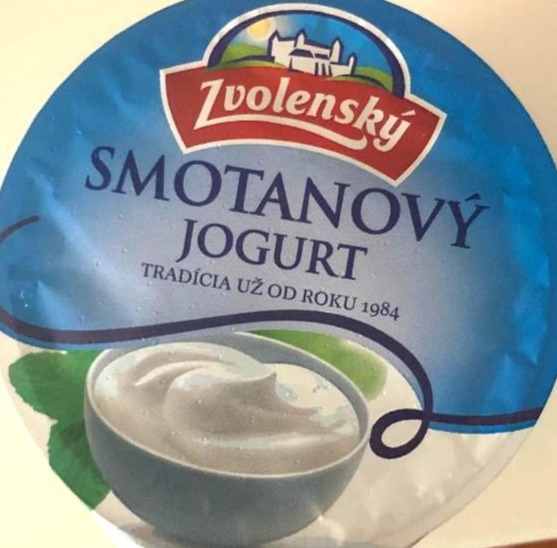 Fotografie - smetanový jogurt bílý Zvolenský