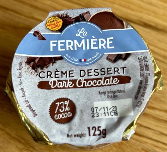 Fotografie - Crème Dessert Dark Chocolate La Fermiére