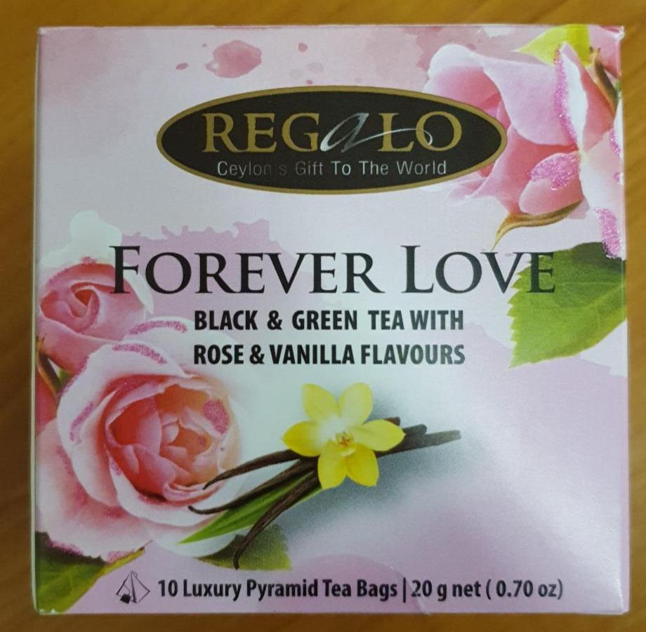 Fotografie - Forever Love černý a zelený čaj s růží a vanilkou Regalo