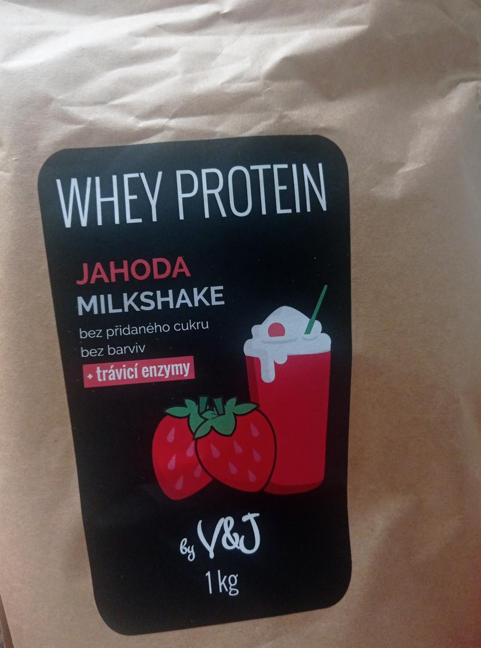 Fotografie - Whey protein Jahoda Milkshake by V&J