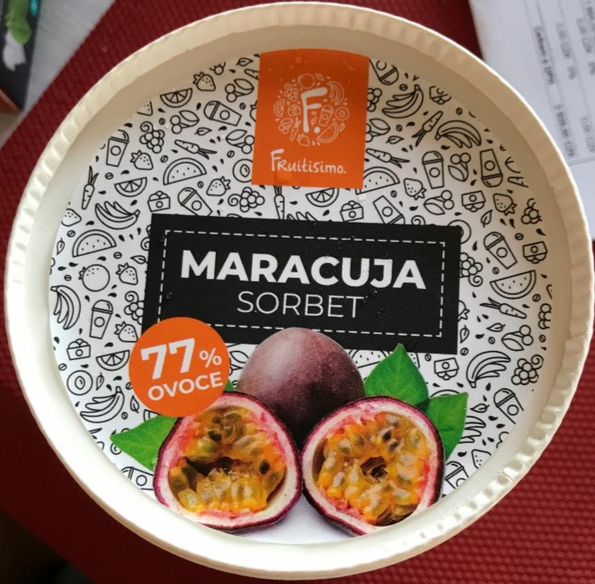 Fotografie - Maracuja sorbet 77% ovoce Fruitisimo