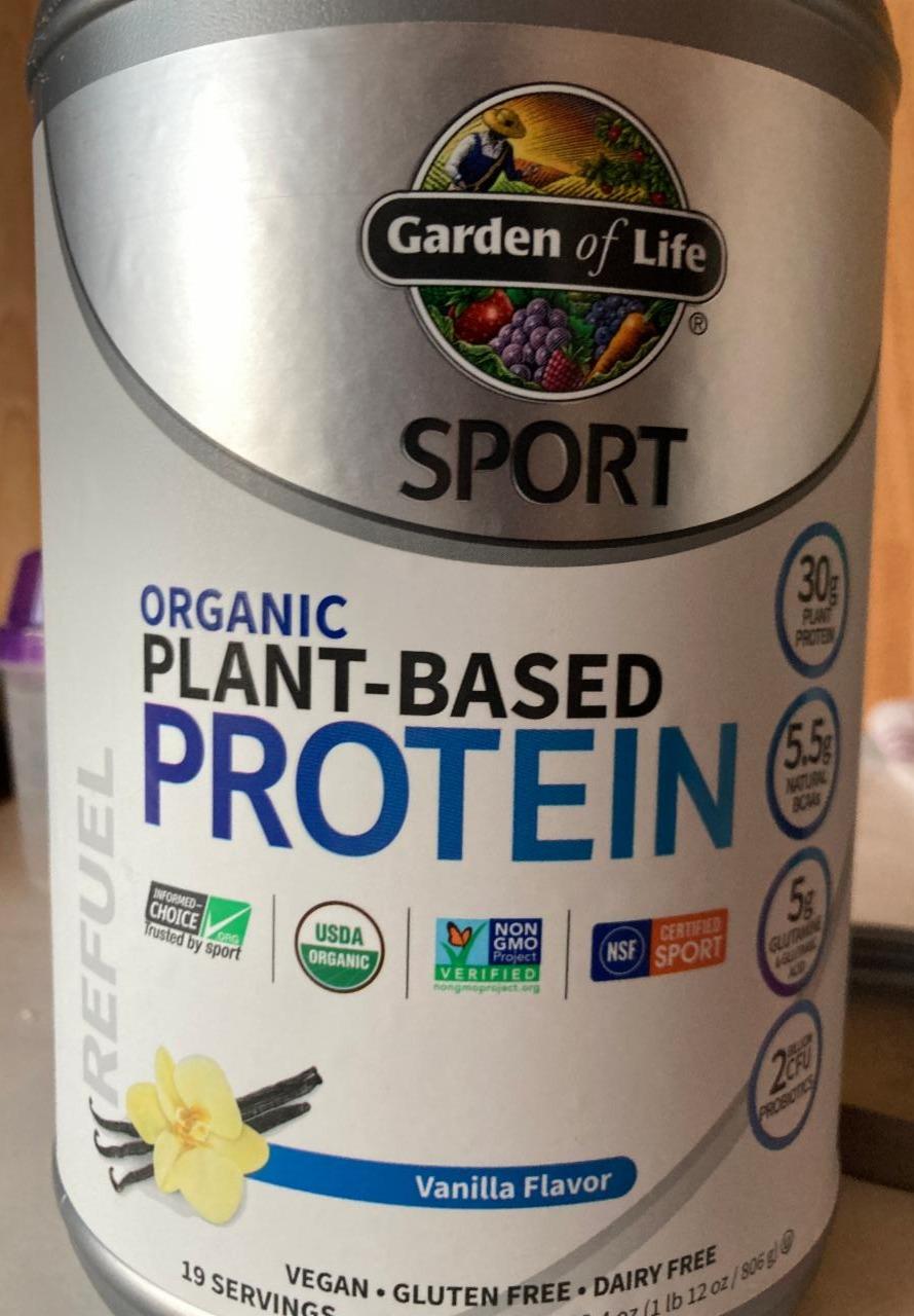 Fotografie - Organic Plant-based Protein Vanilla Garden of Life
