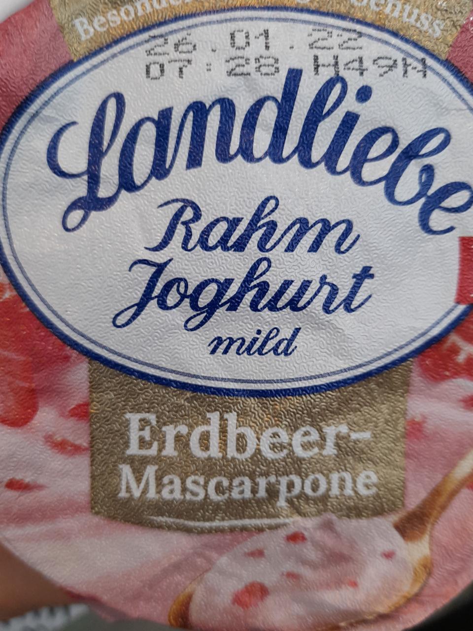 Fotografie - Rahm Joghurt mild Erdbeer-Mascarpone Landliebe