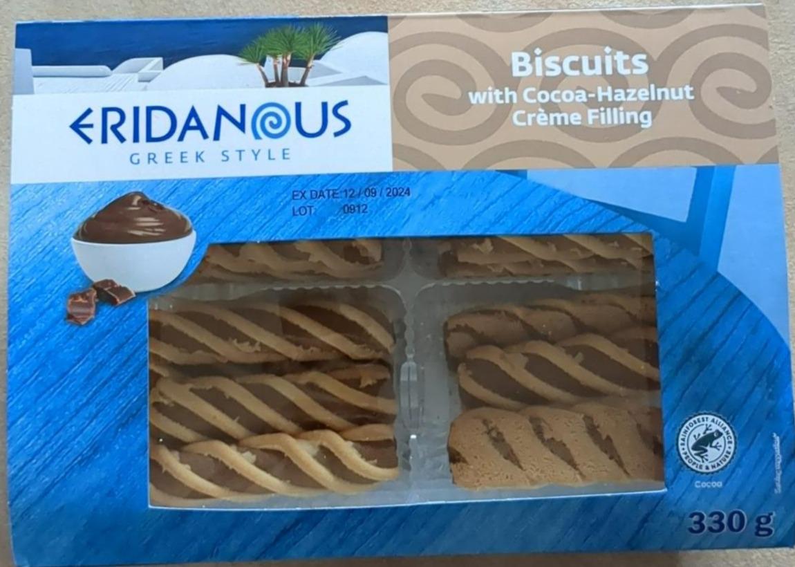 Fotografie - Biscuits with Cocoa-Hazelnut Crème Filling Eridanous