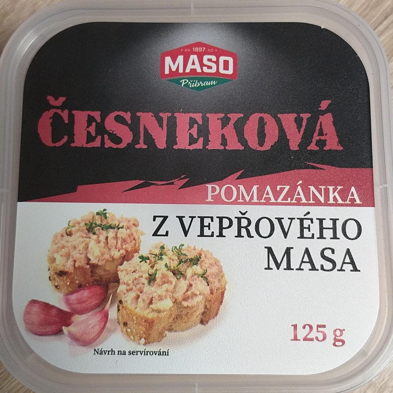 Fotografie - Česneková pomazánka z vepřového masa Maso Příbram