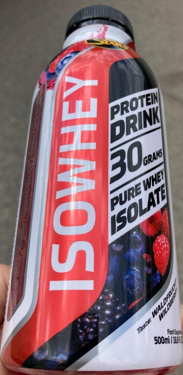Fotografie - Isowhey Pure Whey Isolate Protein Drink Wildberry All Stars
