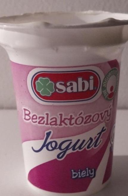 Fotografie - Biely jogurt bezlaktózový Sabi