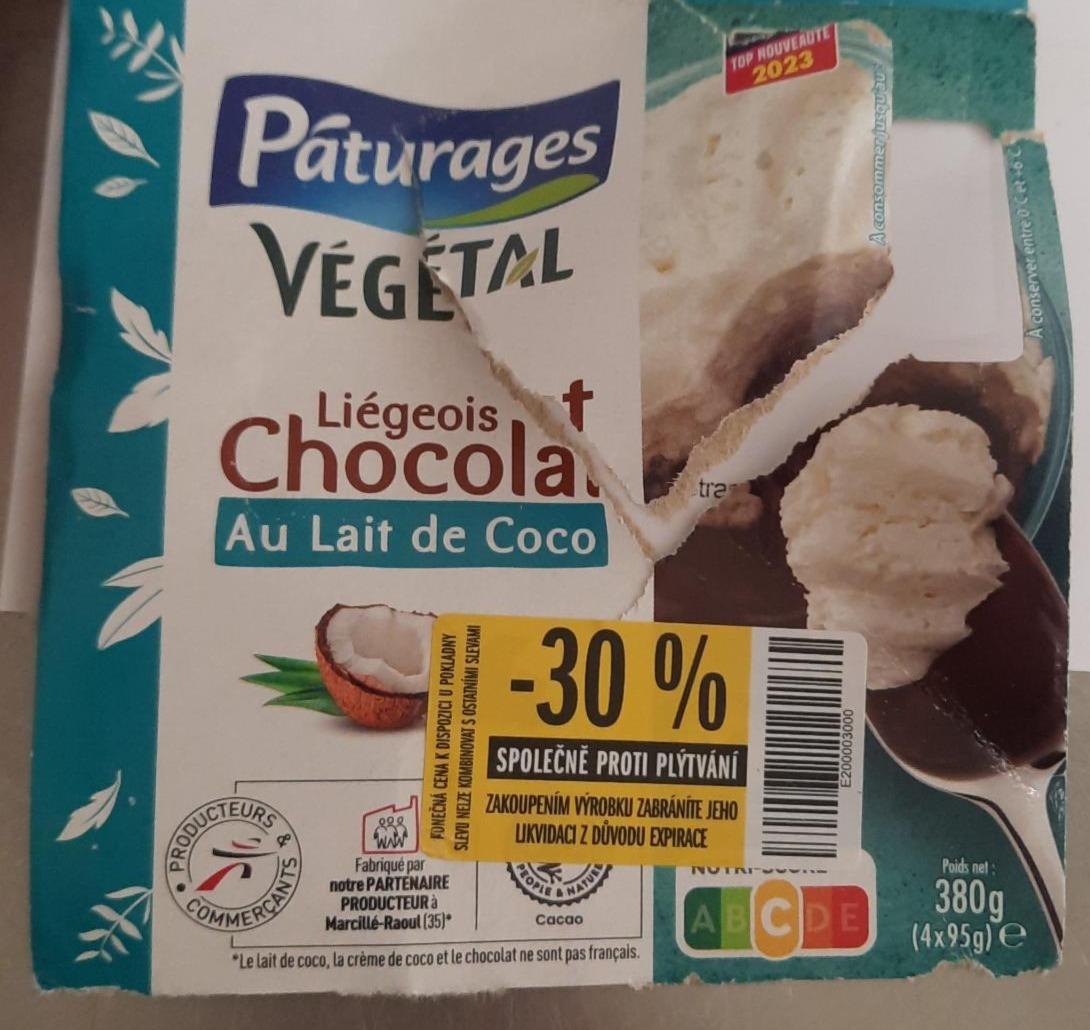 Fotografie - Végétal Liégeois Chocolat Au Lait de Coco Pâturages