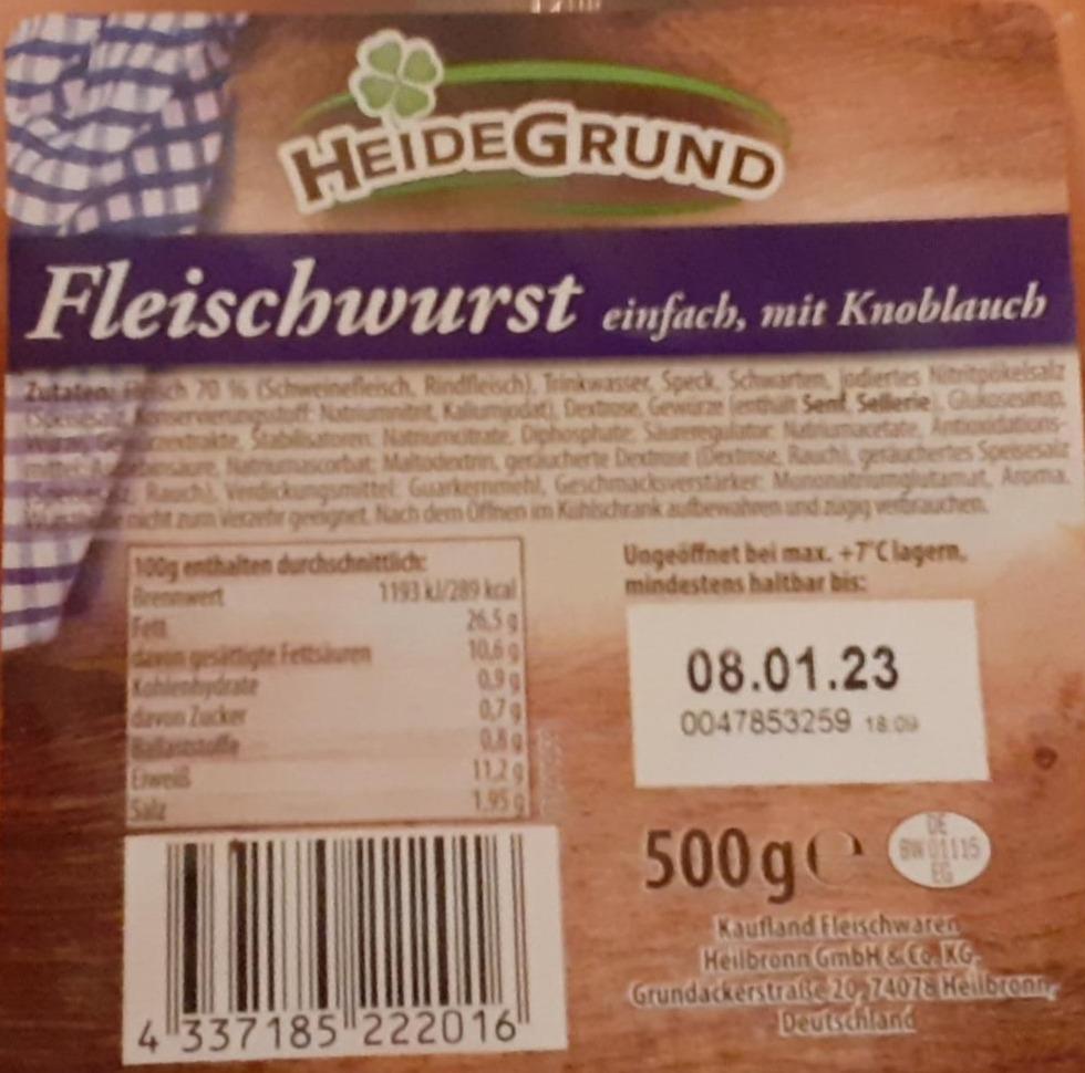 Fotografie - Fleischwurst HeideGrund