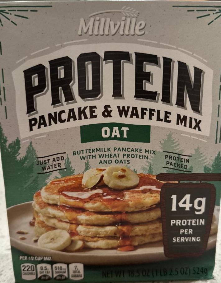 Fotografie - Protein pancake & waffle mix oat Millville