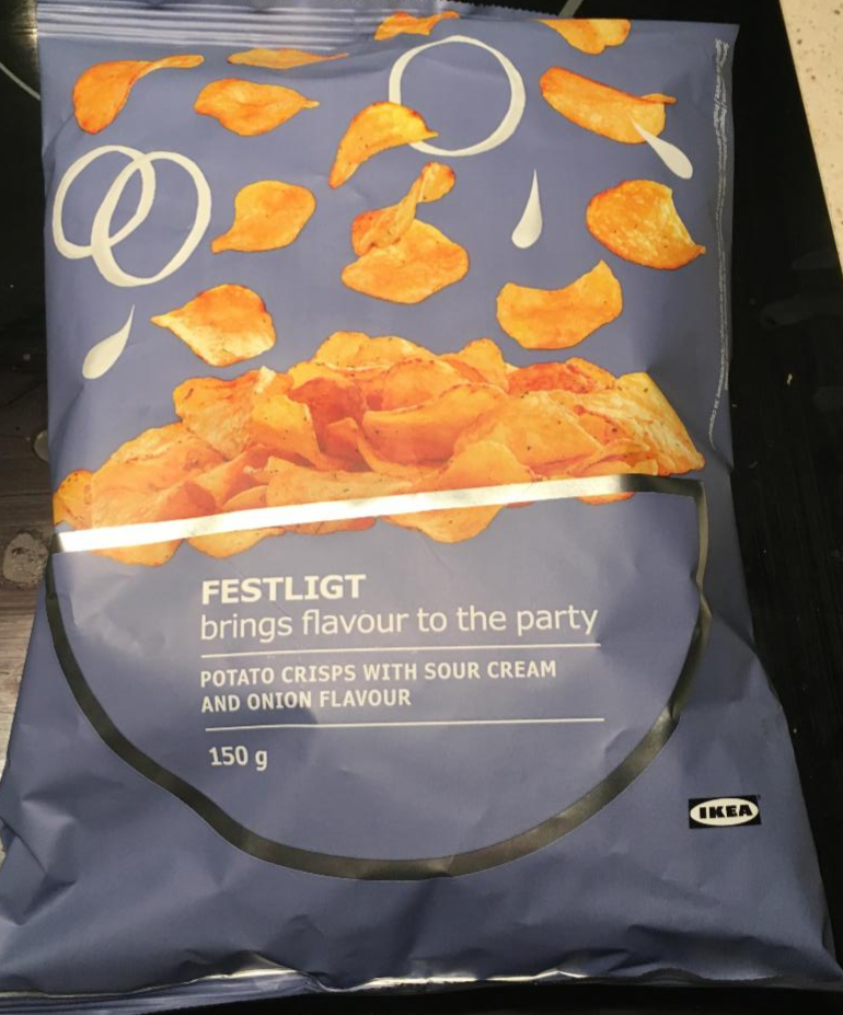 Fotografie - Festligt Potato Chips with Salt & Sour Cream IKEA