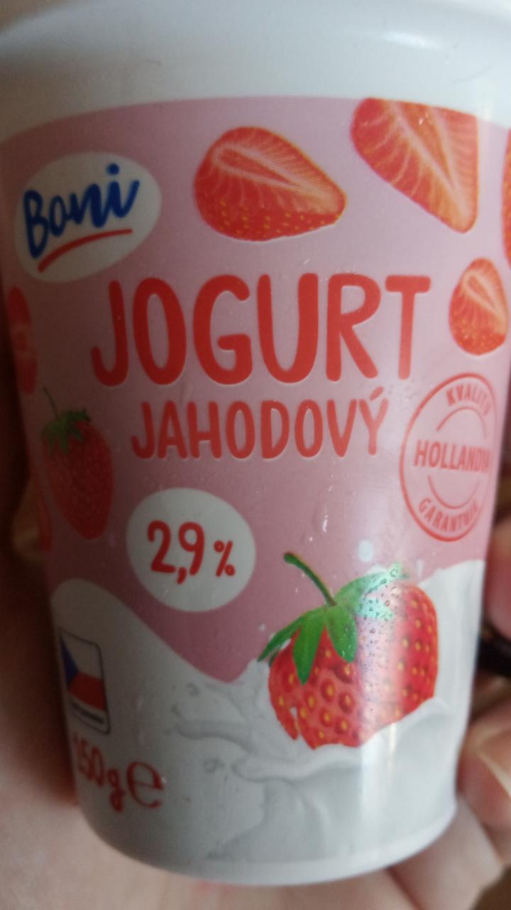 Fotografie - Jogurt jahodový 2,9% Boni