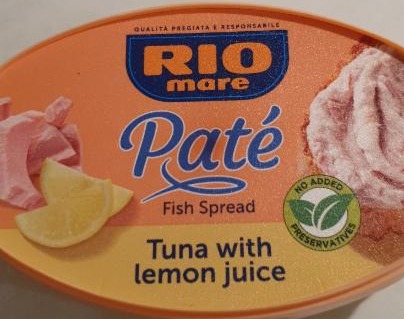 Fotografie - páté tuna whit lemon juice Rio mare