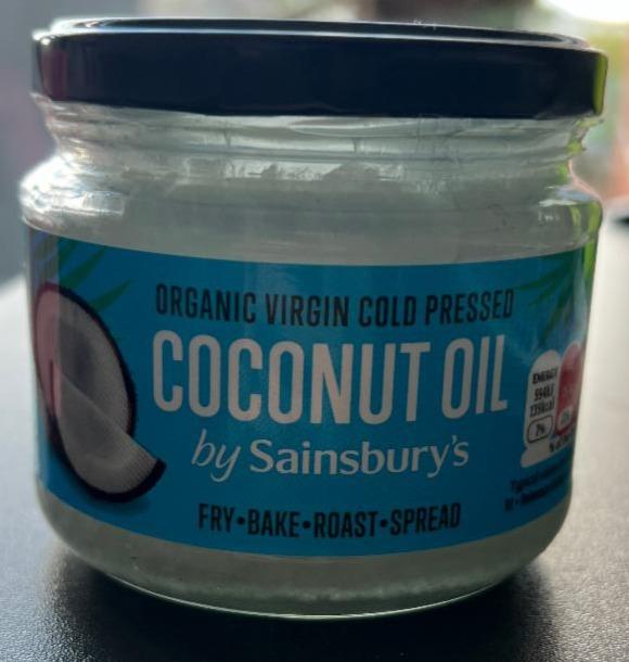 Fotografie - Organic Virgin cold pressed Coconut oil by Sainsbury's