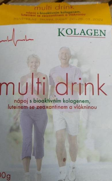 Fotografie - multi drink nápoj s bioaktivním kolagenem, luteinem, zeaxantinem a vlákninou