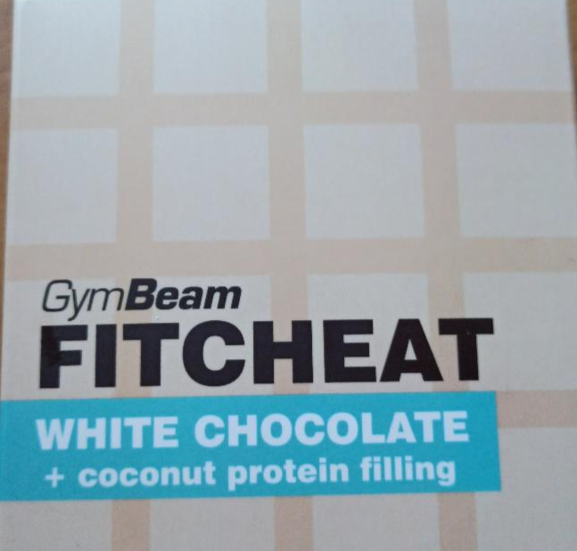 Fotografie - FITCHEAT White chocolate coconut protein filling GymBeam