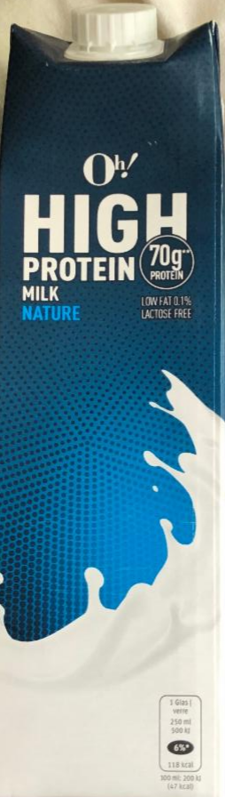Fotografie - High protein milk nature Oh!