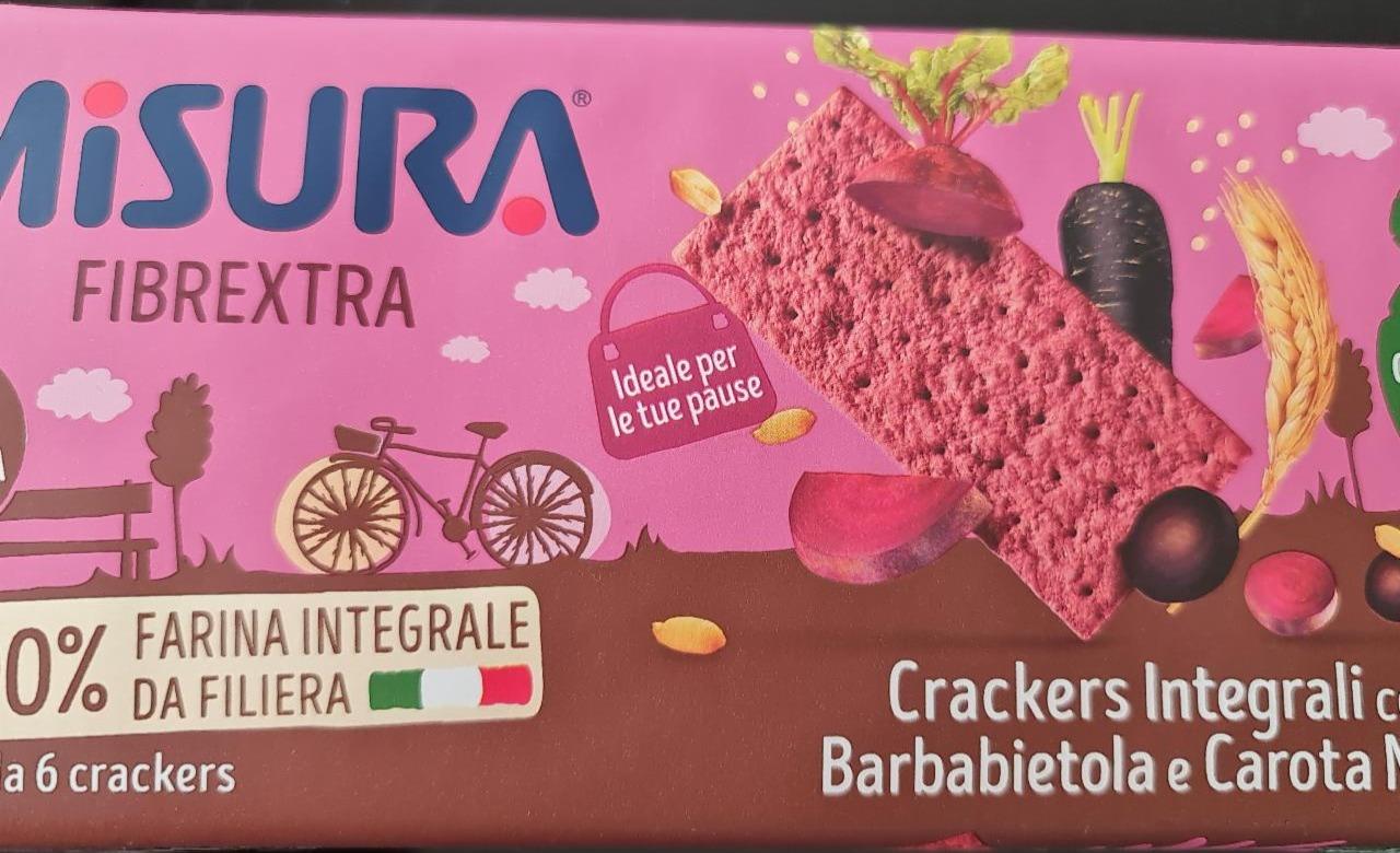 Fotografie - Fibrextra Crackers integrali con Barbabietola e Carota Nera Misura
