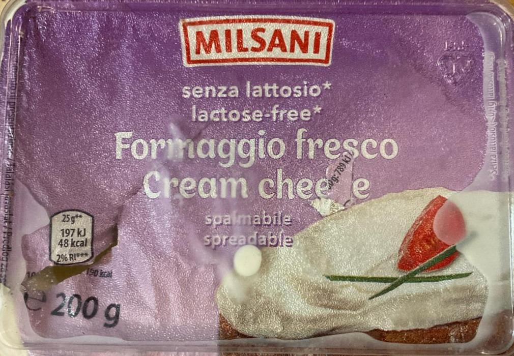 Fotografie - Cream cheese lactose-free Milsani