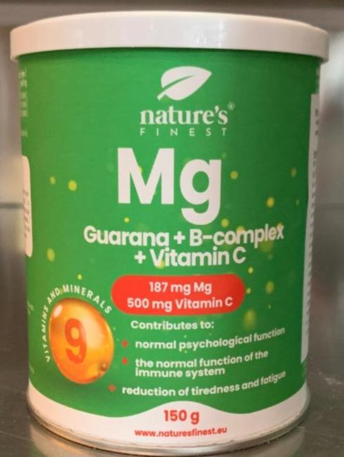 Fotografie - Mg Guarana + B-complex + Vitamin C Nature’s finest