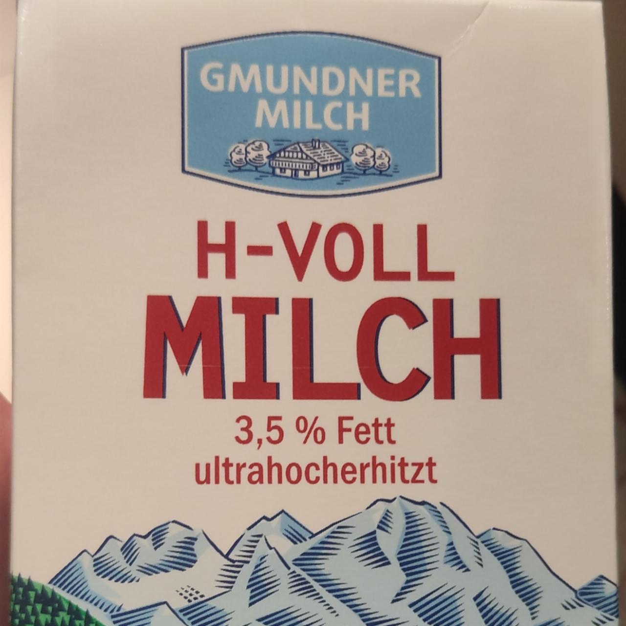 Fotografie - H-Voll Milch 3,5% Fett Gmundner Milch