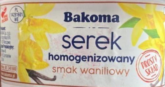 Fotografie - Serek homogenizowany smak waniliowy Bakoma
