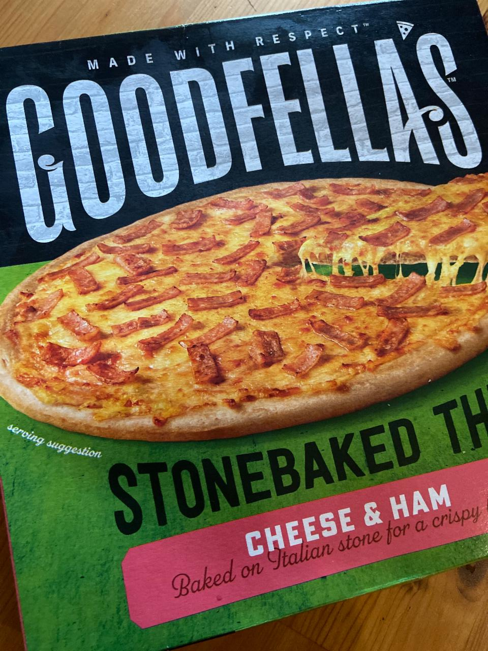 Fotografie - Stonebaked Thin Cheese & Ham Goodfella's