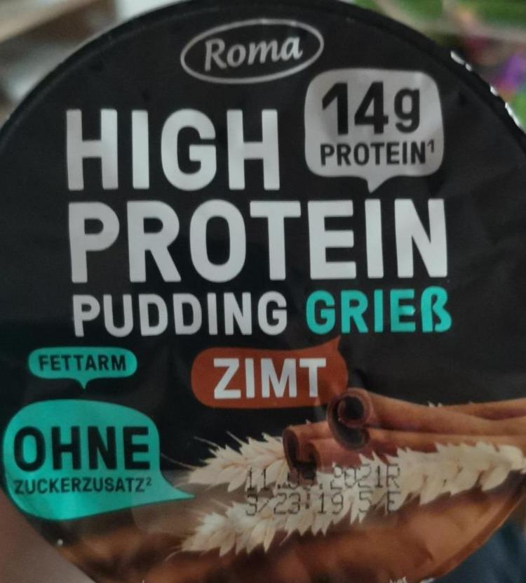 Fotografie - High protein puding Grieß Zimt Roma