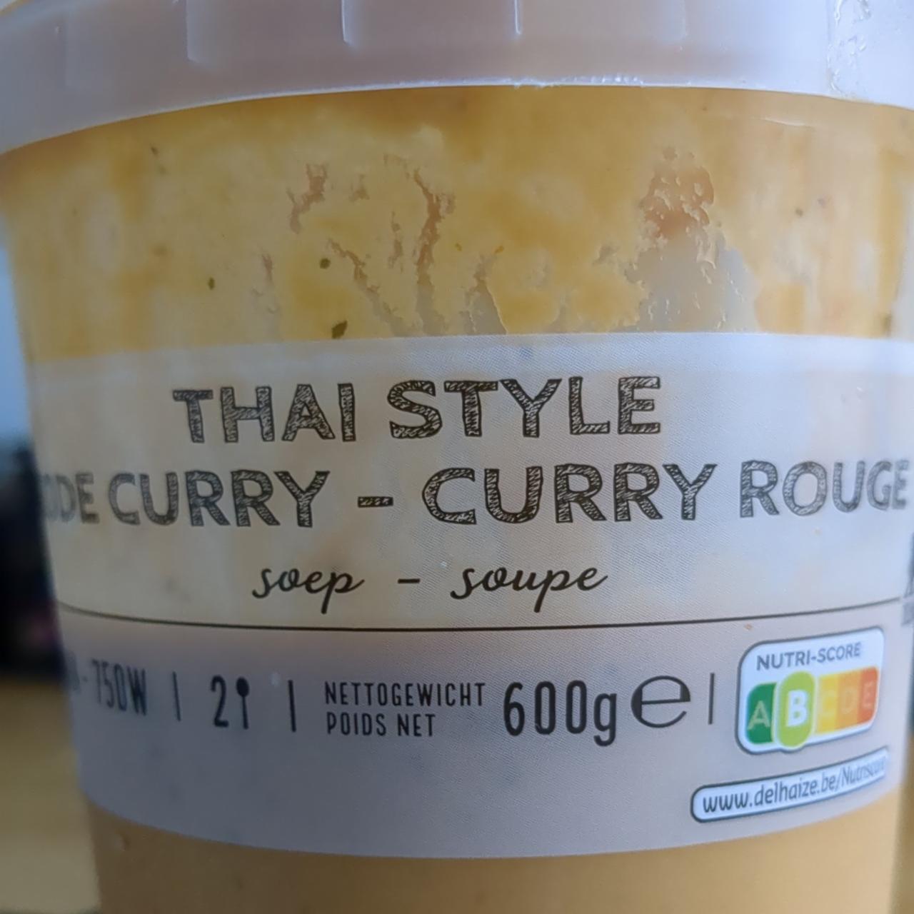 Fotografie - Thai Style Curry rode soupe Delhaize