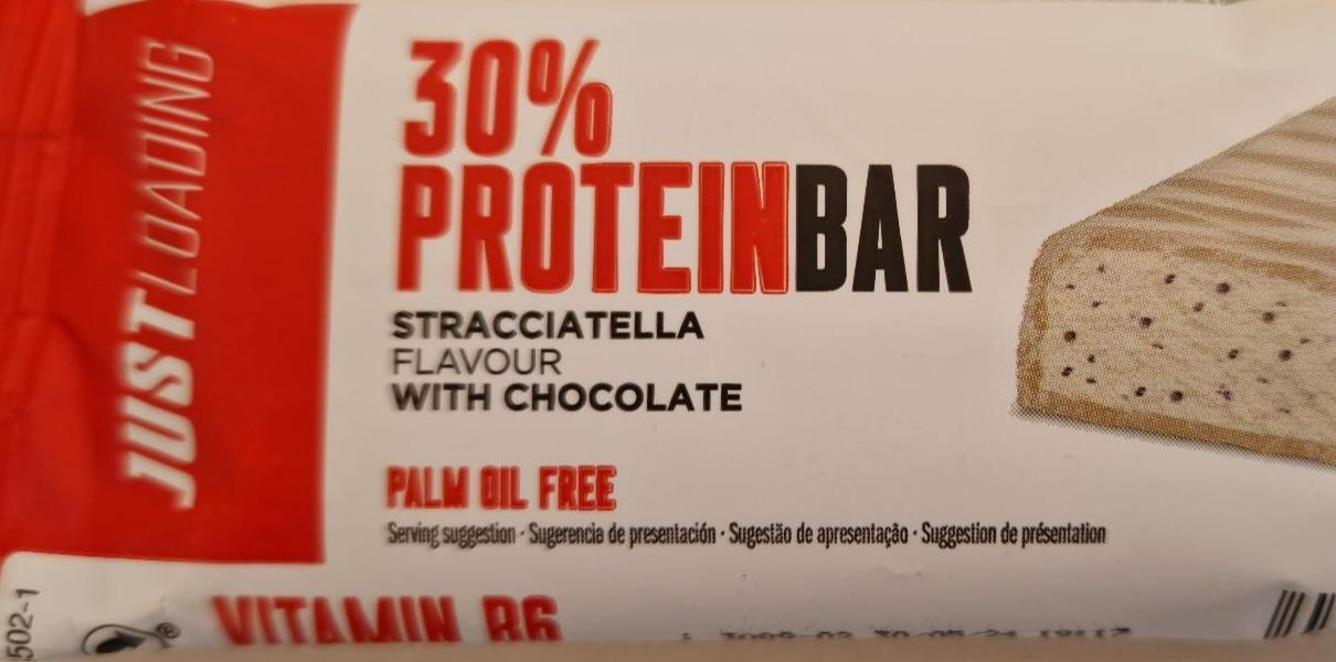 Fotografie - 30% Protein bar Stracciatella flavour with chocolate Just loading