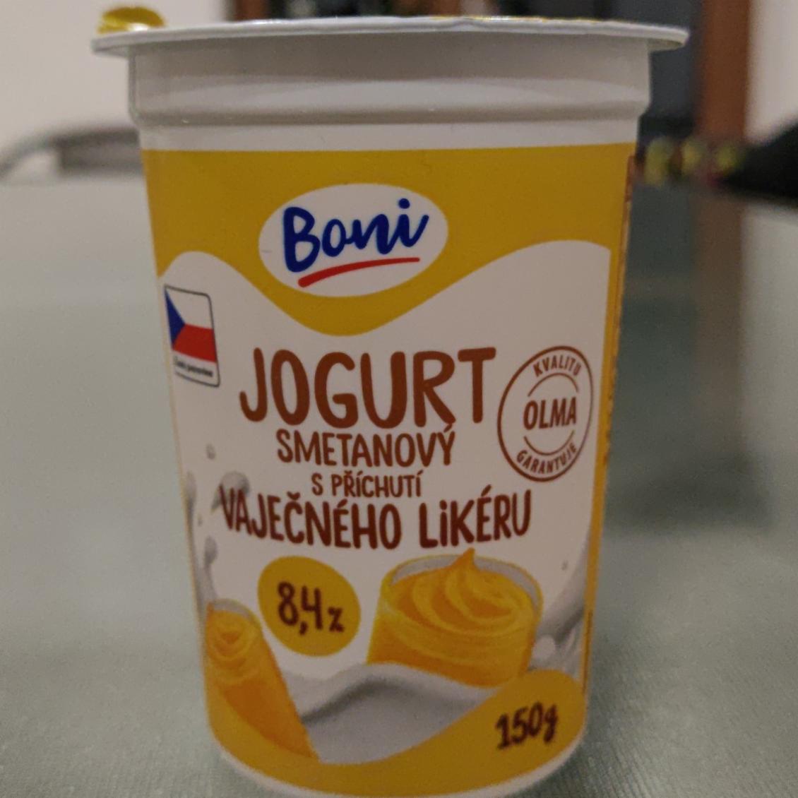 Fotografie - Smetanový jogurt s příchutí vaječného likéru Boni