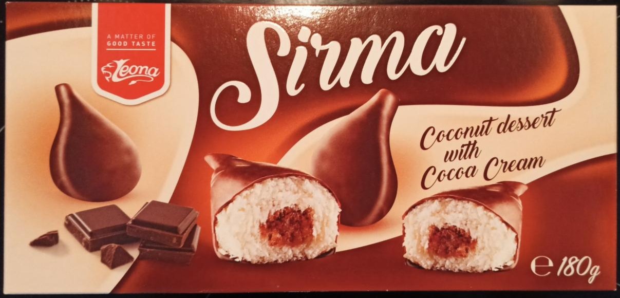 Fotografie - Sirma kokosový dezert s čokoládovým krémem Leona